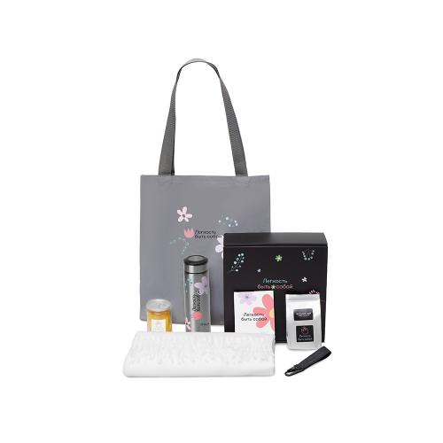 Подарочный набор Re:f. Walk с палантином, шопером и термосом