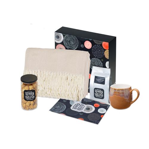 Подарочный набор Re:y. Haven  с пледом, кружкой и чаем