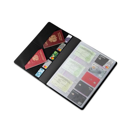 Органайзер Favor 2.0 для семейных документов на 4 комплекта документов, формат А4, черный