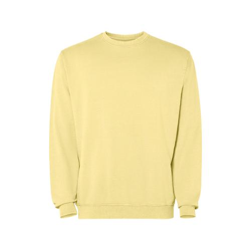 Свитшот Jaya унисекс, солнечно-желтый выстиранный WASHED