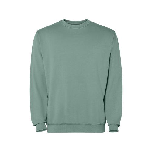 Свитшот Jaya унисекс, сине-зеленый выстиранный