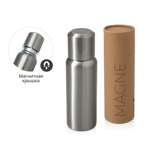 Вакуумный термос c магнитной крышкой Magne, 500 мл, серебристый