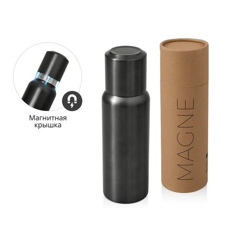 Вакуумный термос c магнитной крышкой Magne, 500 мл, темно-серый