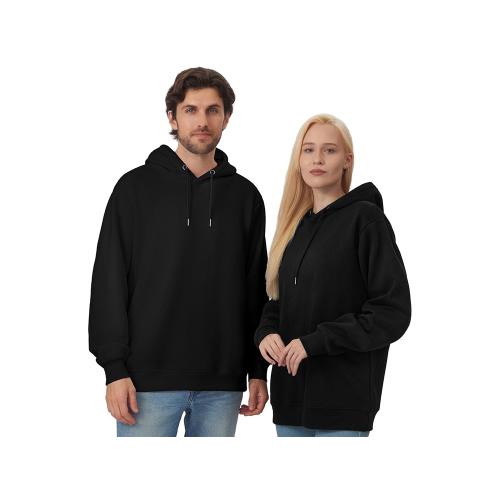 Толстовка с капюшоном оверсайз Lisbon унисекс, черный