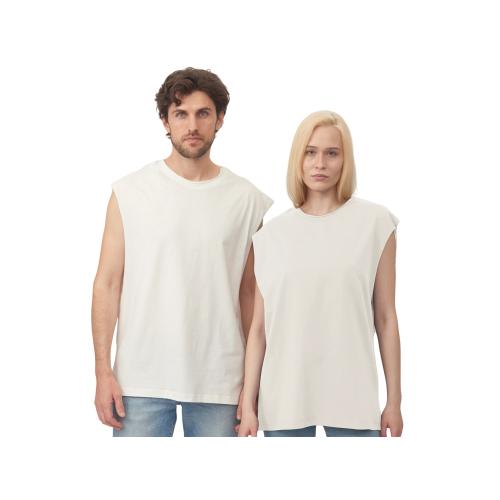 Майка оверсайз Berlin, унисекс, молочный