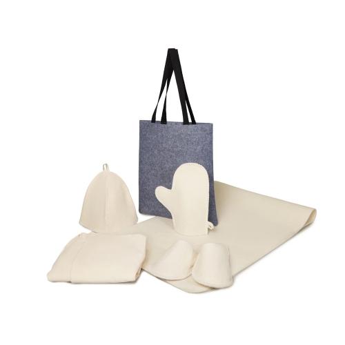 Банный набор с килтом Healing, мужской, белый