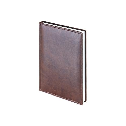 Ежедневник А5 датированный Velvet 2026, коричневый