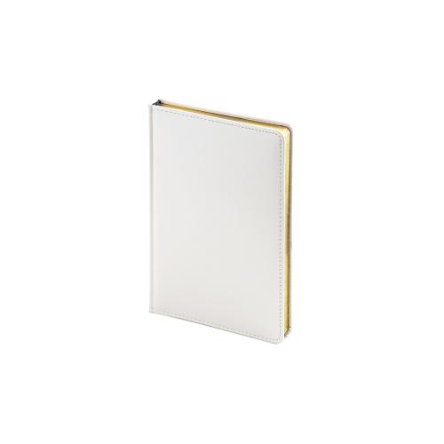 Ежедневник недатированный А5 Sidney Nebraska, белый (золотой обрез)