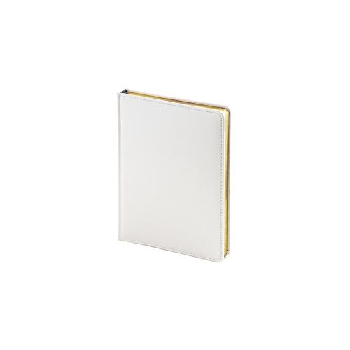 Ежедневник недатированный А6+ Sidney Nebraska, белый (золотой обрез)