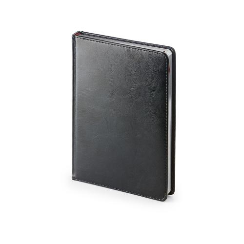 Ежедневник недатированный А6 Sidney Nebraska, черный (серебряный обрез)