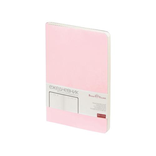 Ежедневник А5 недатированный Megapolis Velvet Flex, зефирный розовый