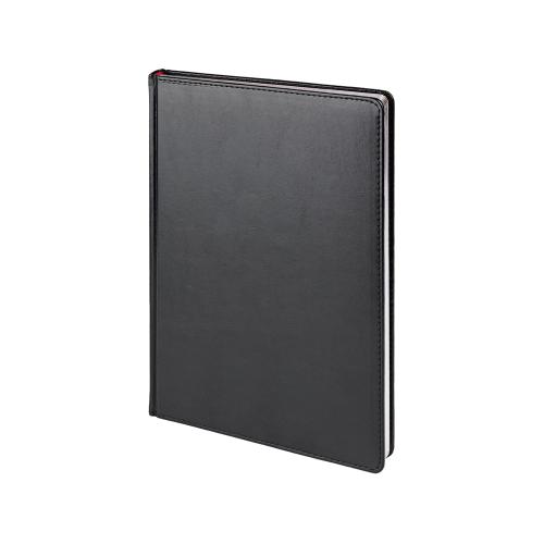 Ежедневник недатированный А4 Sidney Nebraska, черный (серебряный обрез)