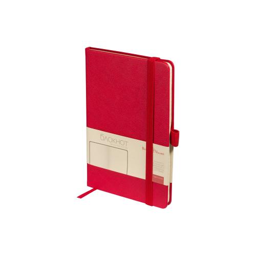 Блокнот А5  City на резинке, красный