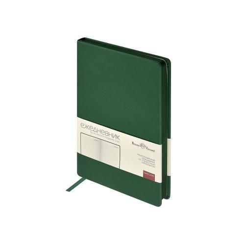 Ежедневник А5 Megapolis Color New soft-touch, зеленый