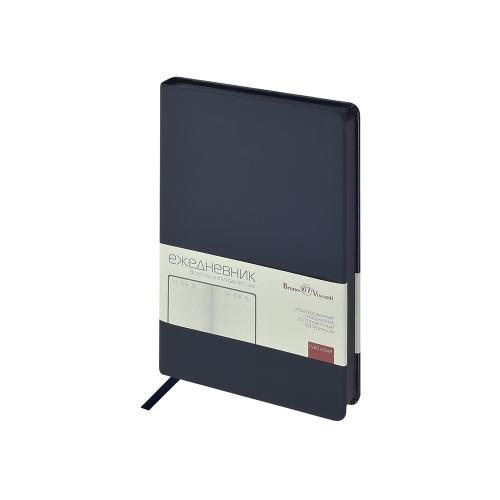 Ежедневник А5 Megapolis Color New soft-touch, темно-синий navy