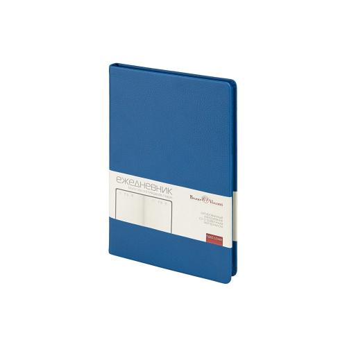 Ежедневник А5 датированный Megapolis Nappa на 2026, синий