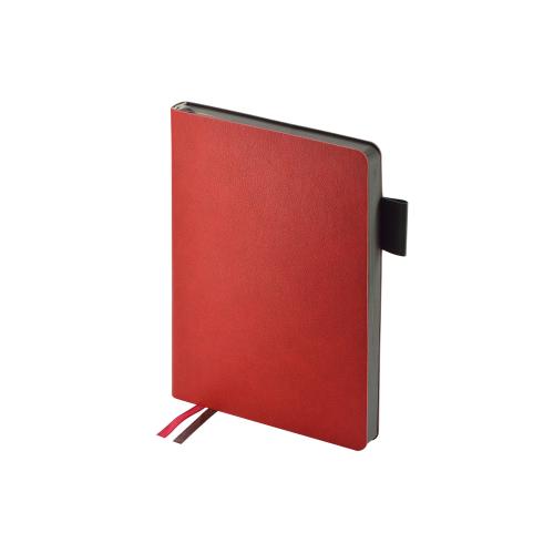 Ежедневник А5 датированный Boston 2027, красный с серым обрезом