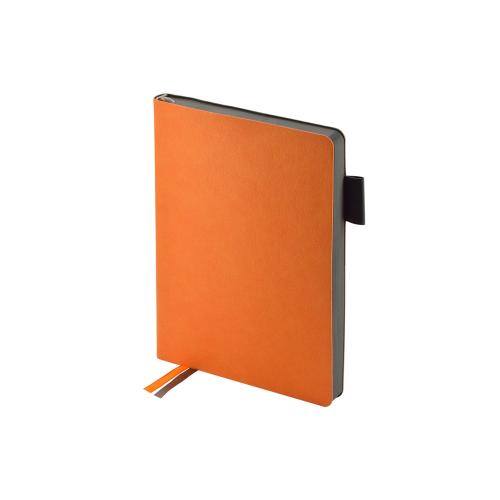 Ежедневник А5 датированный Boston 2027, оранжевый с серым обрезом