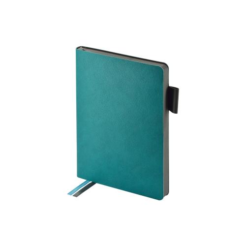 Ежедневник А5 датированный Boston 2026, морская волна с серым обрезом