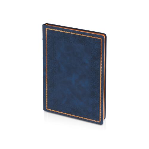 Ежедневник недатированный А4 Royal, синий с бронзовым срезом