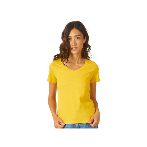 Футболка Heavy Super Club женская с V-образным вырезом, золотисто-желтый