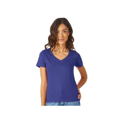 Футболка Heavy Super Club женская с V-образным вырезом, кл.синий