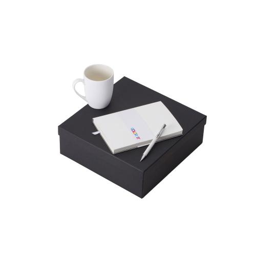 Подарочный набор с блокнотом С1, металлической ручкой и кружкой, белый