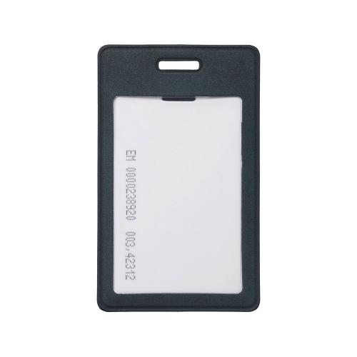 Вертикальный чехол для пропуска из экокожи Alicante, темно-синий