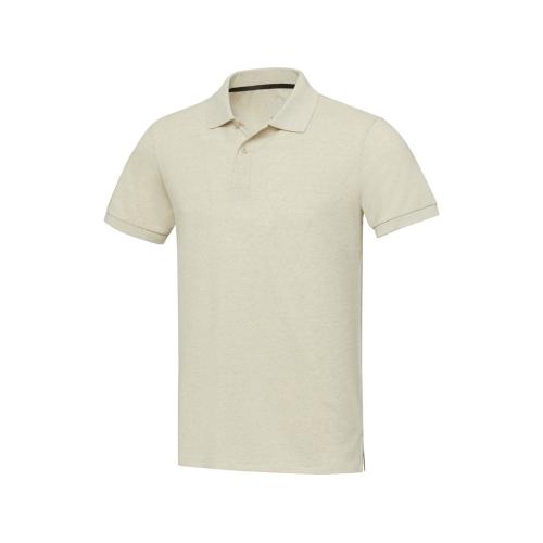 Emerald поло унисекс с коротким рукавом из переработанных материалов Aware™. - Бежевый
