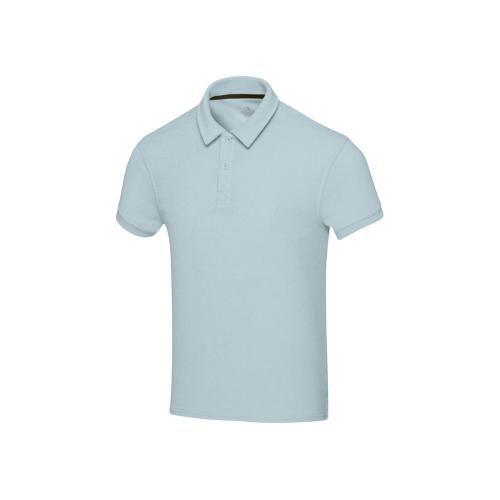 Рубашка поло унисекс Akoya из переработанного махрового материала - Cloud Blue