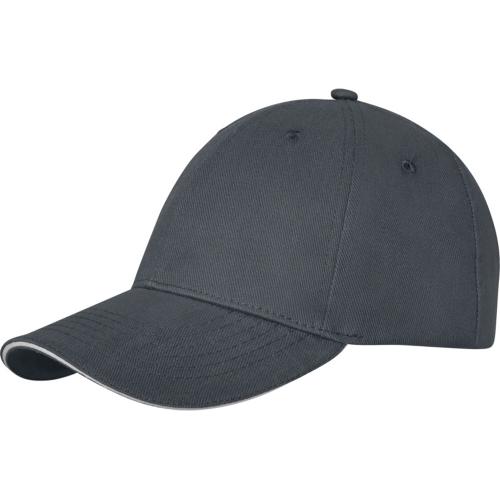 Бейсболка Darton, 6 панелей, storm grey
