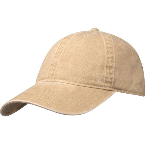Графтон 6-панельная промытая кепка, бежевый
