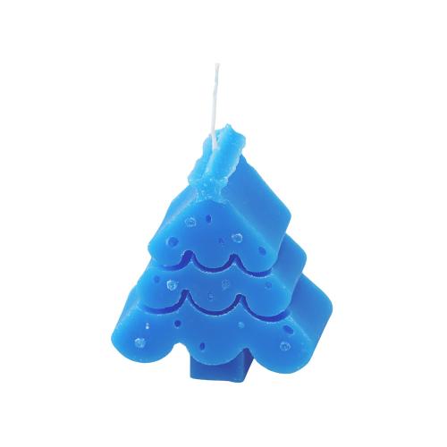 Свеча Елочка, синий