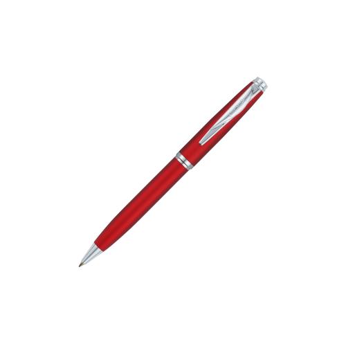 Ручка шариковая Pierre Cardin GAMME Classic с поворотным механизмом, красный матовый/серебро