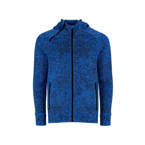 Толстовка на молнии Everest, меланжевый королевский синий