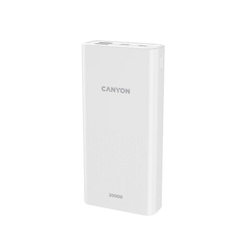 Портативный аккумулятор Canyon PB-2001 (CNE-CPB2001W), белый