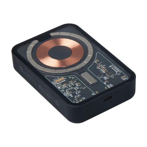 Беспроводной магнитный внешний аккумулятор с QCPD MagnifIQ, 10000 мАч, 15 Вт, черный