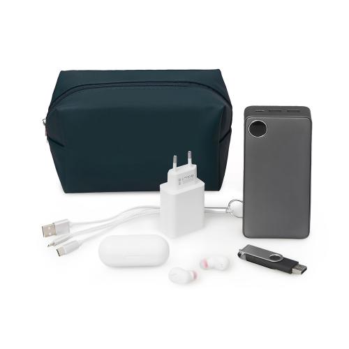 Органайзер для электроники и проводов Enio, темно-синий