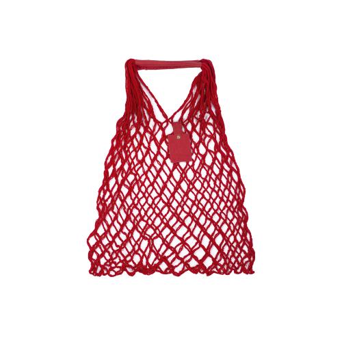 Авоська Dream М old style 15 литров с кожаными ручками, красный (1)