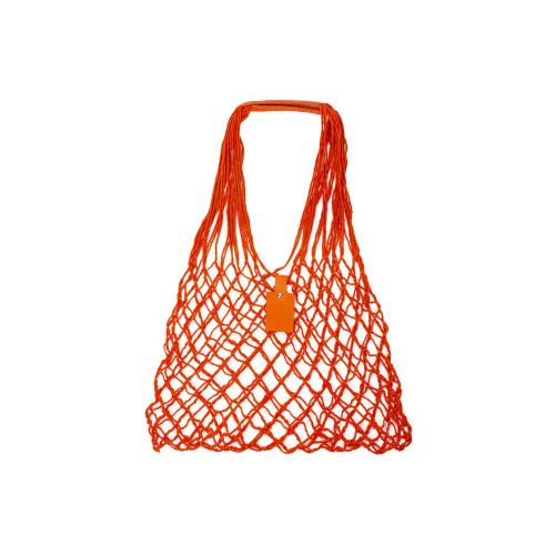 Авоська Dream L наплечная 25 литров с кожаными ручками, оранжевый (5)