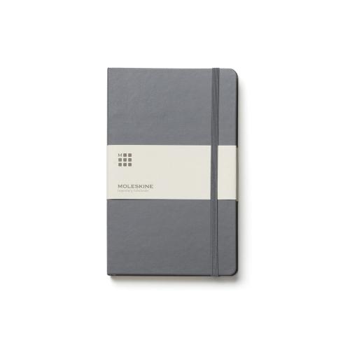 Записная книжка Moleskine Classic (в линейку) в твердой обложке, Pocket (9x14см), серый