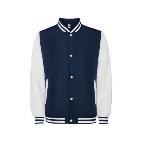 Бомбер утепленный California унисекс, синий нэйви/белый