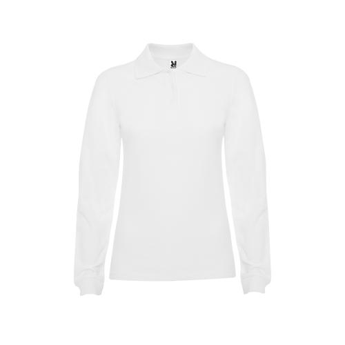 Рубашка поло Estrella женская с длинным рукавом, белый