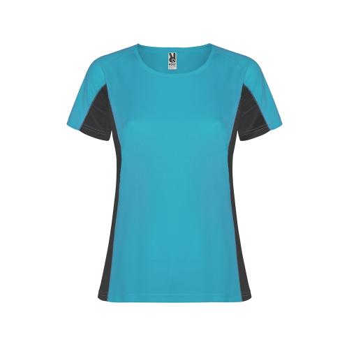 Футболка Shanghai женская, бирюзовый/графитовый