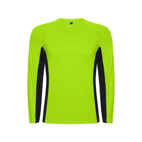 Футболка Shanghai  мужская с длинным рукавом, неоновый зеленый/черный