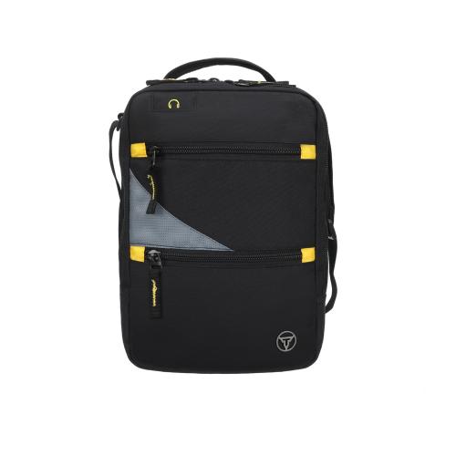 Сумка-планшет TORBER, черный/серый, полиэстер M2, 22 x 9 x 29 см