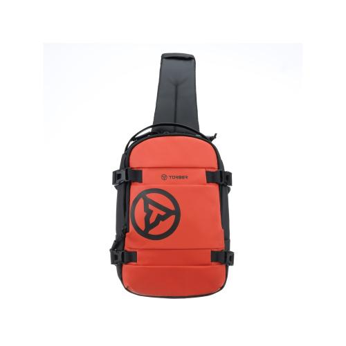 Рюкзак на одно плечо TORBER Xtreme, оранжевый/чёрный, 20 х 8 х 31 см, 5л