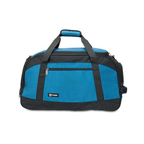 Сумка спортивная TORBER, синий/черный, полиэстер, 52 х 25 х 30 см