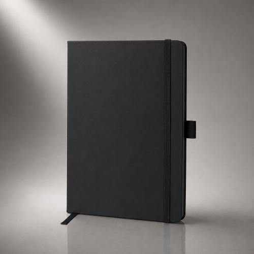 Блокнот ColorNote Black, твердая обложка A5, 80 листов, черный
