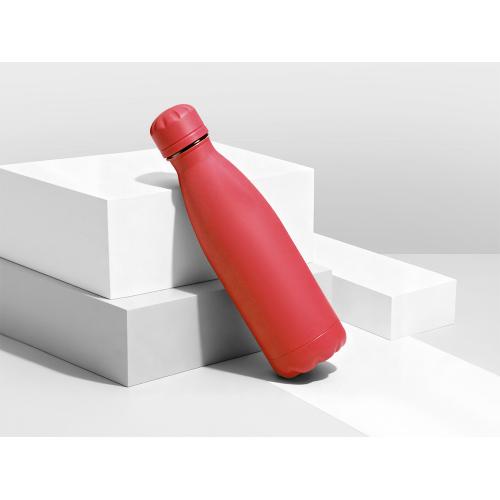 Вакуумная термобутылка Vacuum bottle C1, soft touch, 500 мл, красный